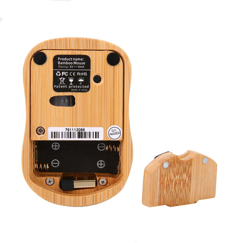 Handmade Bamboo Wireless Mouse