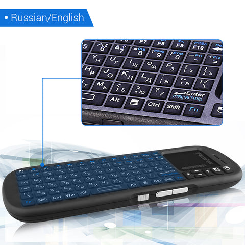 Mini Wireless Keyboard With Touch Pad